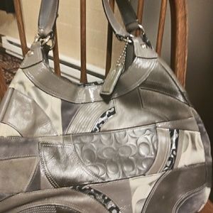 EUC Coach Maggie Patchwork Madison Bag